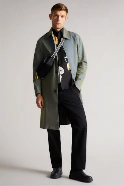 Ted Baker Olympik Black Floral Placement Print Short Sleeve Shirt -TED BAKER Sales Store unnamed file 1568