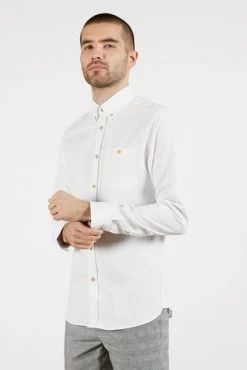Ted Baker White Piktur Oxford Shirt -TED BAKER Sales Store unnamed file 1581