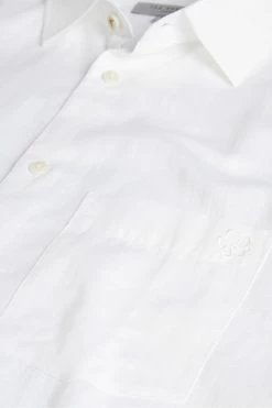 Ted Baker Addle White Short Sleeve Linen Shirt -TED BAKER Sales Store unnamed file 1586