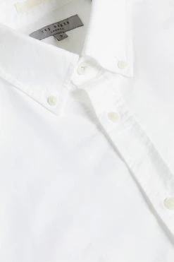 Ted Baker Ditton White Short Sleeve Oxford Shirt -TED BAKER Sales Store unnamed file 1597