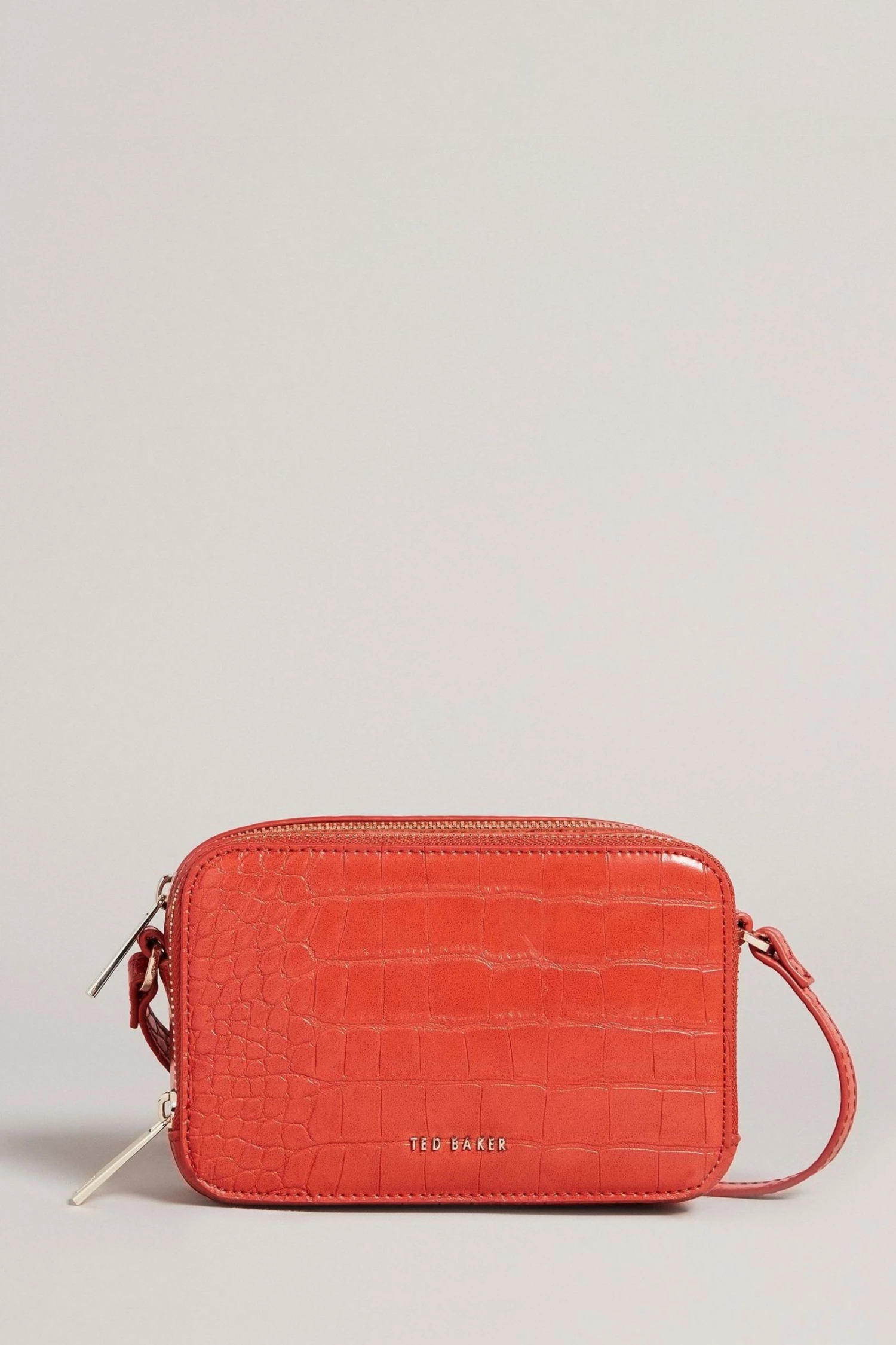 Ted Baker Stina Cinnamon Brown Double Zip Mini Camera Bag 3 Ted Baker Stina Cinnamon Brown Double Zip Mini Camera Bag