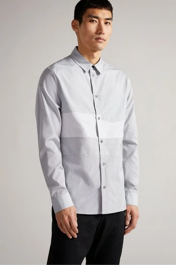 Ted Baker White Brennan Mib Stripe Shirt 8 Ted Baker White Brennan Mib Stripe Shirt - Image 6