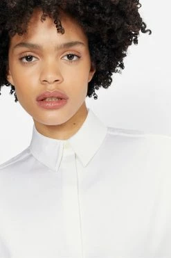 Ted Baker Orlanda White Oversized 3/4 Length Sleeve Shirt -TED BAKER Sales Store unnamed file 1651