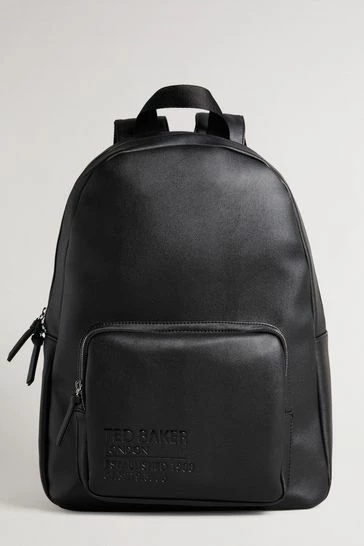 Ted Baker Phileap Black Recycled PU Backpack 8 Ted Baker Phileap Black Recycled PU Backpack - Image 6