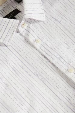 Ted Baker White Hadlo Long Sleeve Pencil Drawn Stripe Shirt -TED BAKER Sales Store unnamed file 1670