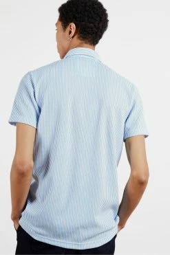 Ted Baker Blue Ramenn Vertical Stripe Jersey Shirt -TED BAKER Sales Store unnamed file 1687