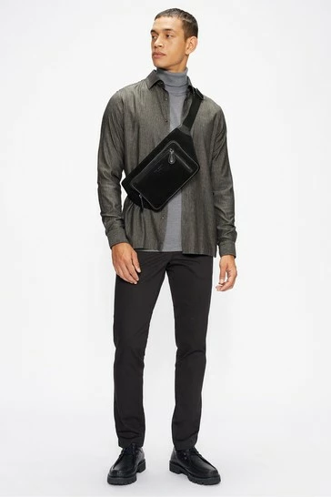 Ted Baker Black Clasrom Ls Abstract Stripe Shirt 8 Ted Baker Black Clasrom Ls Abstract Stripe Shirt - Image 6