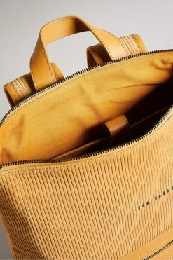 Ted Baker Tonne Mustard Corduroy Suede Backpack 11 Ted Baker Tonne Mustard Corduroy Suede Backpack -TED BAKER Sales Store unnamed file 171