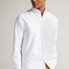 Ted Baker Paplet White Long Sleeve Oxford Shirt -TED BAKER Sales Store unnamed file 1712