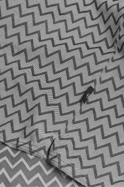 Ted Baker Black Monochrome Bordup Short Sleeve Contemporary Zigzag Shirt -TED BAKER Sales Store unnamed file 1727