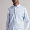 Ted Baker Lt-Blue Remark Ls Linen Shirt -TED BAKER Sales Store unnamed file 1753