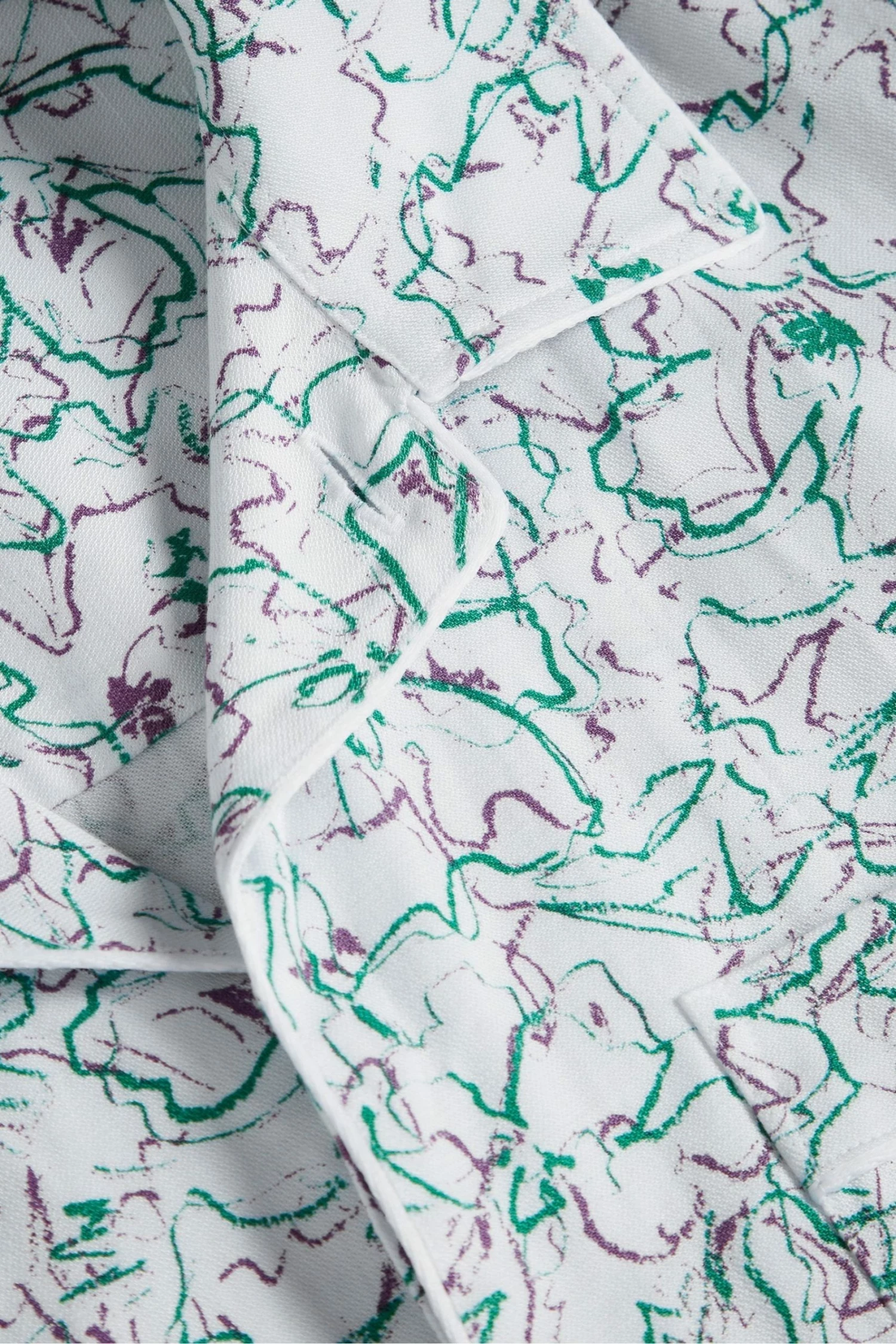 Ted Baker Bartlet White Short Sleeve Revere Printed Shirt 8 Ted Baker Bartlet White Short Sleeve Revere Printed Shirt - Image 6