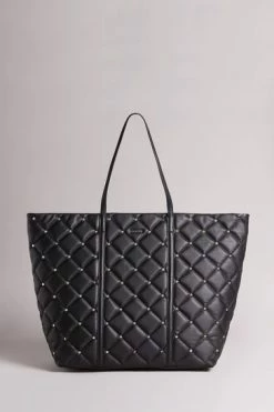 Ted Baker Black Quilted Studded Tote Bag -TED BAKER Sales Store unnamed file 178
