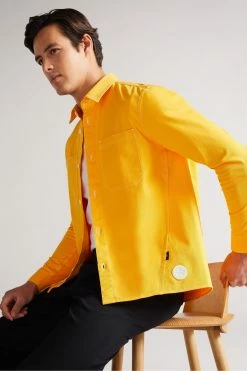Ted Baker Leytun Yellow Long Sleeve Twill Shacket 14 Ted Baker Leytun Yellow Long Sleeve Twill Shacket -TED BAKER Sales Store unnamed file 1795