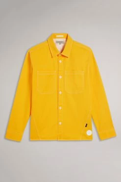 Ted Baker Leytun Yellow Long Sleeve Twill Shacket 16 Ted Baker Leytun Yellow Long Sleeve Twill Shacket -TED BAKER Sales Store unnamed file 1797