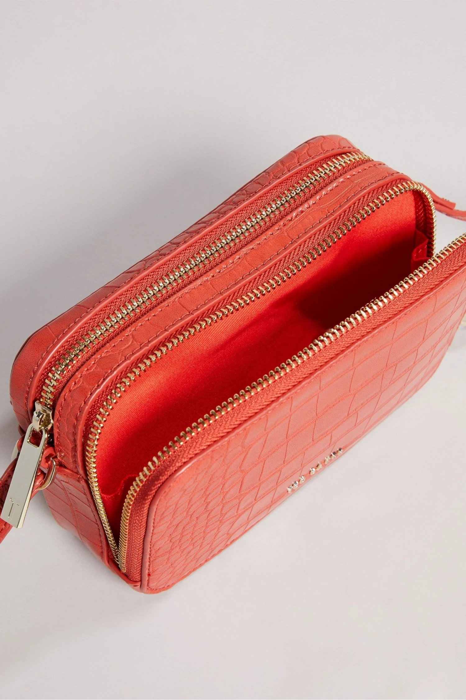 Ted Baker Stina Cinnamon Brown Double Zip Mini Camera Bag 5 Ted Baker Stina Cinnamon Brown Double Zip Mini Camera Bag - Image 3