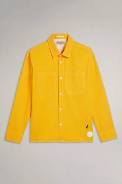 Ted Baker Leytun Yellow Long Sleeve Twill Shacket 19 Ted Baker Leytun Yellow Long Sleeve Twill Shacket -TED BAKER Sales Store unnamed file 1800
