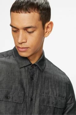 Ted Baker Blue Denim Puzzled Shirt -TED BAKER Sales Store unnamed file 1803