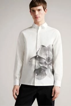 Ted Baker Durlo White Long Sleeved Photographic Floral Printed Shirt 13 Ted Baker Durlo White Long Sleeved Photographic Floral Printed Shirt -TED BAKER Sales Store unnamed file 1871