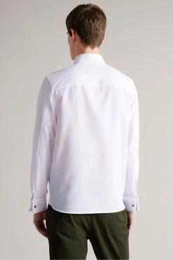 Ted Baker Byward White Long Sleeve Detachable Collar Shirt -TED BAKER Sales Store unnamed file 1873