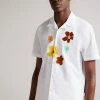 Ted Baker White Walmond Revere Floral Applique Shirt -TED BAKER Sales Store unnamed file 1880