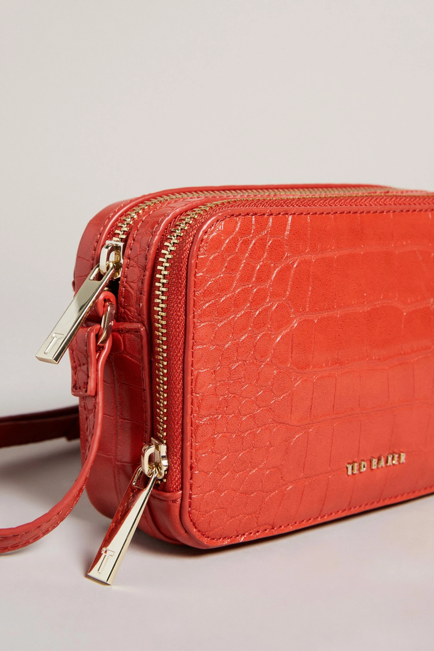 Ted Baker Stina Cinnamon Brown Double Zip Mini Camera Bag 6 Ted Baker Stina Cinnamon Brown Double Zip Mini Camera Bag - Image 4