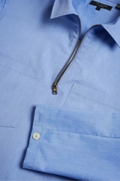 Ted Baker Bretonn Blue Zipped Overshirt 12 Ted Baker Bretonn Blue Zipped Overshirt -TED BAKER Sales Store unnamed file 1920