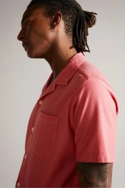 Ted Baker Chatley Pink Ss Jersey Piqué Shirt 11 Ted Baker Chatley Pink Ss Jersey Piqué Shirt -TED BAKER Sales Store unnamed file 1949