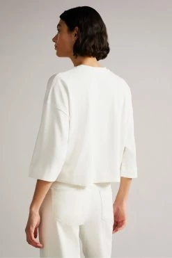 Ted Baker White Medeia Cropped Tee -TED BAKER Sales Store unnamed file 1979