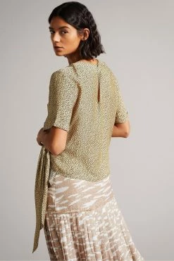 Ted Baker Black Robbiee Black Integral Tie T-Shirt 10 Ted Baker Black Robbiee Black Integral Tie T-Shirt -TED BAKER Sales Store unnamed file 1997