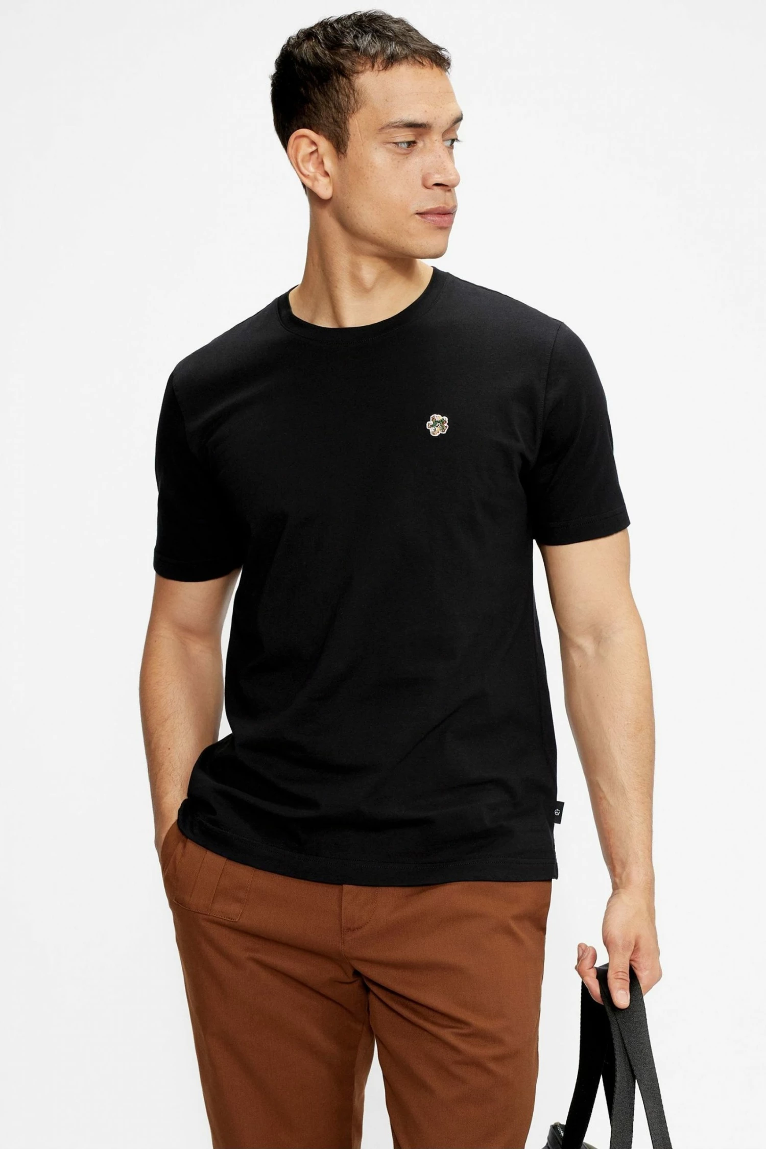 Ted Baker Grey Oxford Short Sleeve T-Shirt 3 Ted Baker Grey Oxford Short Sleeve T-Shirt