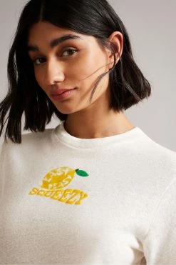Ted Baker Ingella White Lemon Squeezy T-Shirt -TED BAKER Sales Store unnamed file 2014