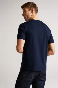 Ted Baker Hawking Navy Blue Plain T-Shirt 13 Ted Baker Hawking Navy Blue Plain T-Shirt -TED BAKER Sales Store unnamed file 2031