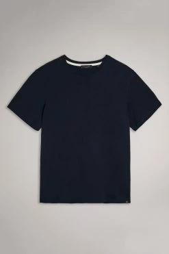 Ted Baker Hawking Navy Blue Plain T-Shirt 16 Ted Baker Hawking Navy Blue Plain T-Shirt -TED BAKER Sales Store unnamed file 2034