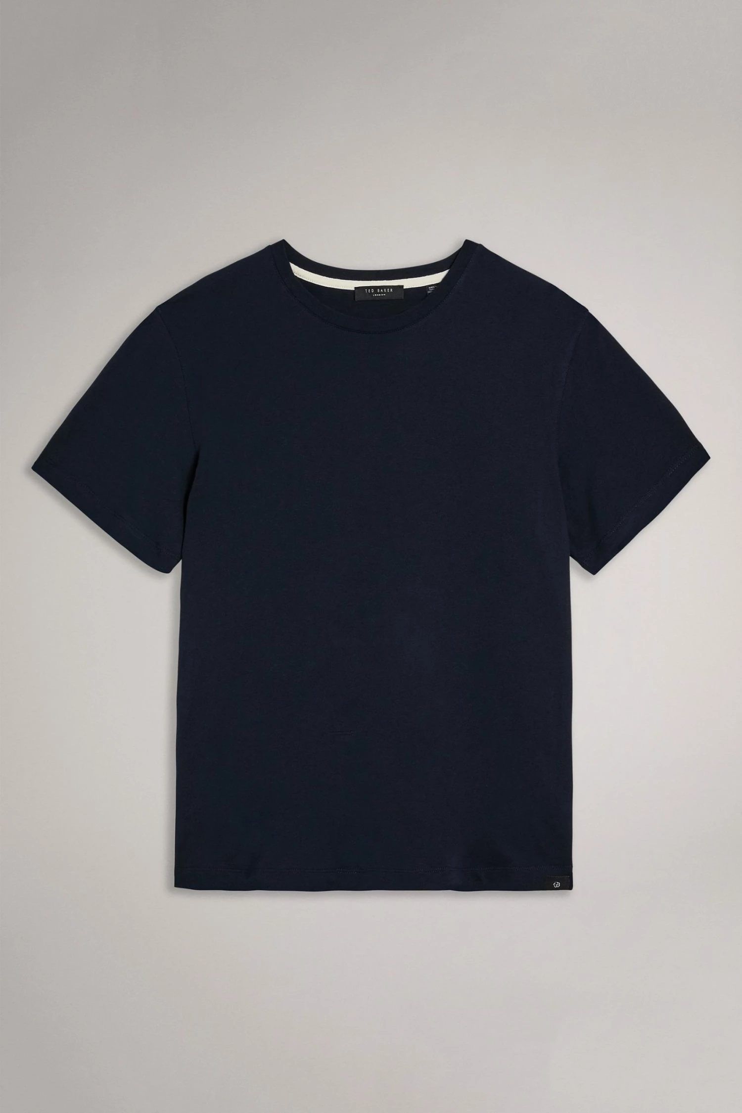 Ted Baker Hawking Navy Blue Plain T-Shirt 8 Ted Baker Hawking Navy Blue Plain T-Shirt - Image 6