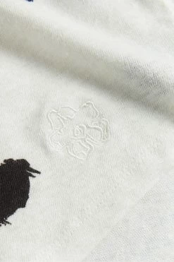 Ted Baker Zariiah White Spot Linen V Neck T-Shirt -TED BAKER Sales Store unnamed file 2055