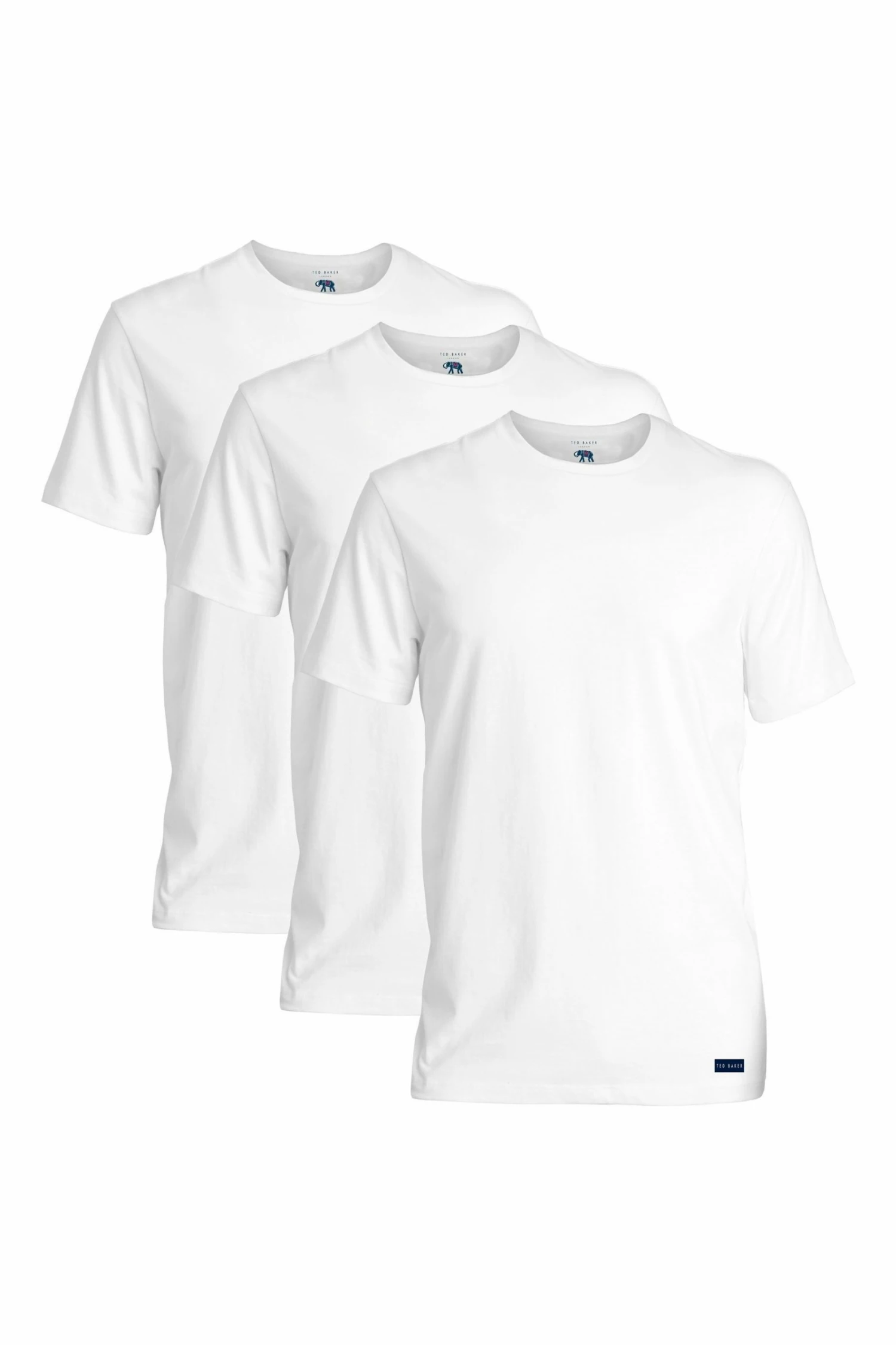 Ted Baker White Crew Neck T-Shirts Three Pack 3 Ted Baker White Crew Neck T-Shirts Three Pack