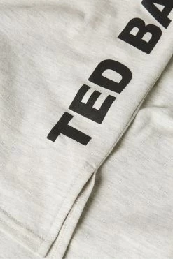Ted Baker Dk-Grey Aacalia Split Hem Branded T-Shirt -TED BAKER Sales Store unnamed file 2074