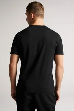 Ted Baker Hawking Black Plain T-Shirt 11 Ted Baker Hawking Black Plain T-Shirt -TED BAKER Sales Store unnamed file 2089