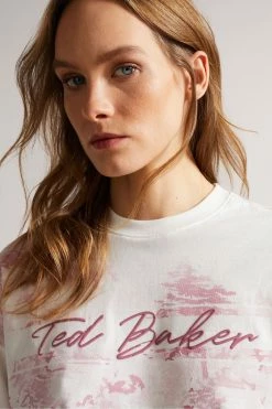Ted Baker Teresia White Cropped T-Shirt -TED BAKER Sales Store unnamed file 2105