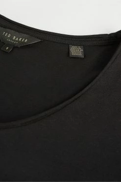Ted Baker Black Miarna V-Neck Easy Fit T-Shirt -TED BAKER Sales Store unnamed file 2130