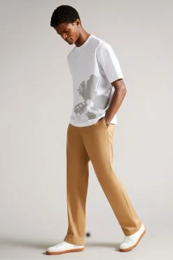 Ted Baker Polpero White Short Sleeve Heavyweight Relaxed Fit Graphic T-Shirt -TED BAKER Sales Store unnamed file 2141