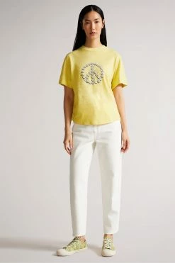 Ted Baker Heljaa Yellow Daisy T-Shirt -TED BAKER Sales Store unnamed file 2157