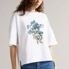 Ted Baker White Tomia Forget Me Not Graphic Tee -TED BAKER Sales Store unnamed file 2166