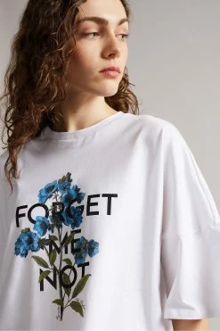 Ted Baker White Tomia Forget Me Not Graphic Tee -TED BAKER Sales Store unnamed file 2169