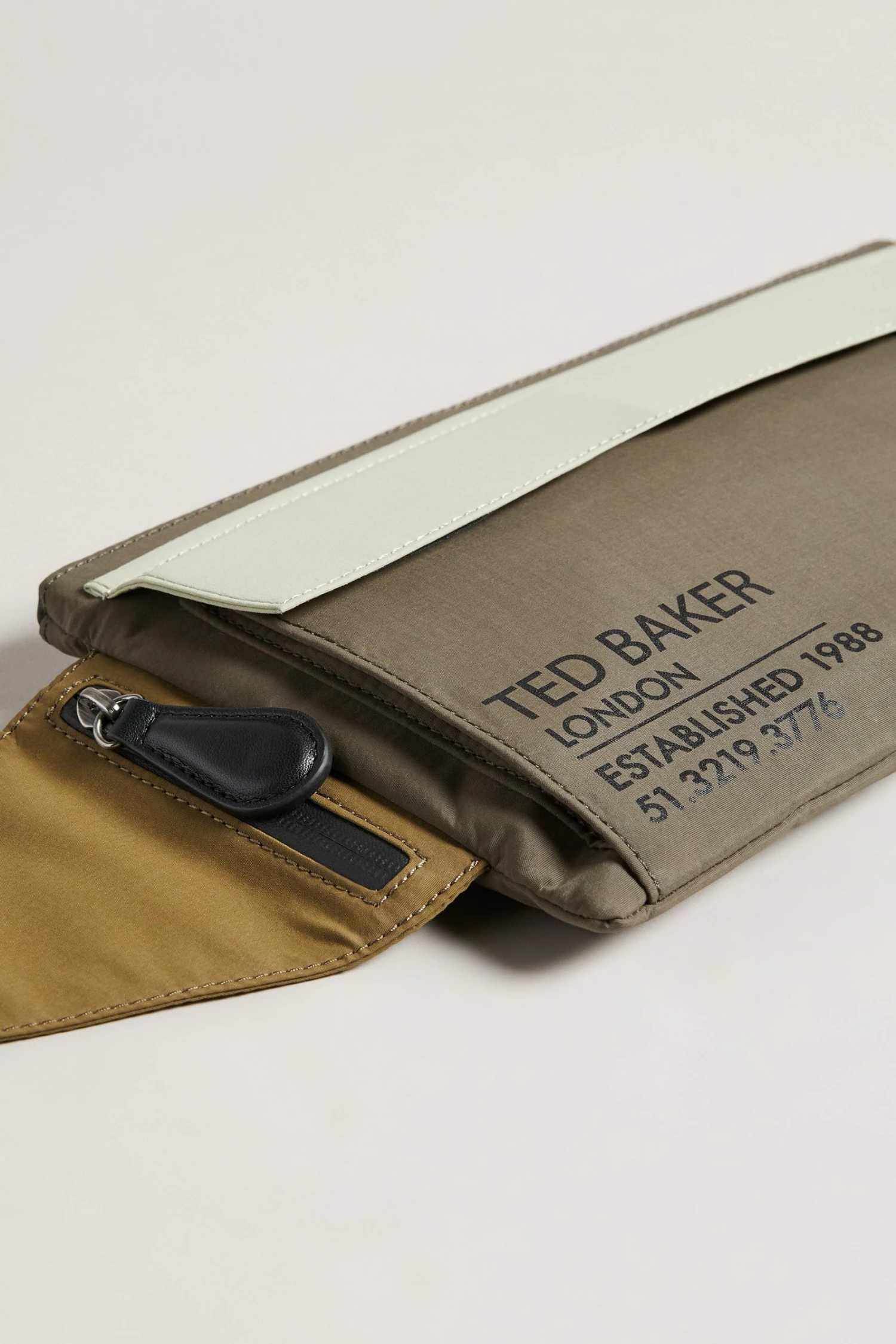 Ted Baker Feddy Khaki Green Colourblock Bumbag 6 Ted Baker Feddy Khaki Green Colourblock Bumbag - Image 4