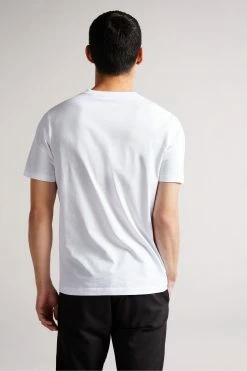 Ted Baker Hawking White Short Sleeve Plain T-Shirt -TED BAKER Sales Store unnamed file 2173