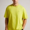 Ted Baker Dalas Lime Green Short Sleeve Heavy Weight Relaxed Fit T-Shirt -TED BAKER Sales Store unnamed file 2212