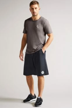 Ted Baker Roding Grey Marl Short Sleeve Active Quick Dry T-Shirt -TED BAKER Sales Store unnamed file 2219