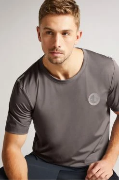 Ted Baker Roding Grey Marl Short Sleeve Active Quick Dry T-Shirt -TED BAKER Sales Store unnamed file 2220